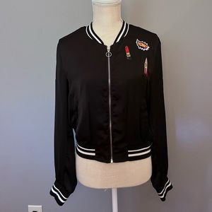 Silky Bomber Jacket